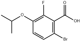 6-Bromo-2-fluoro-3-isopropoxybenzoic acid 구조식 이미지