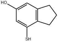 1H-Inden-5-ol, 2,3-dihydro-7-mercapto- 구조식 이미지