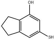 1H-Inden-4-ol, 2,3-dihydro-6-mercapto- Structure