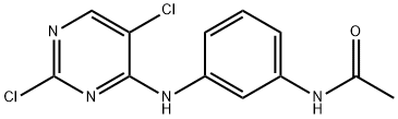 Acetamide, N-[3-[(2,5-dichloro-4-pyrimidinyl)amino]phenyl]- Structure