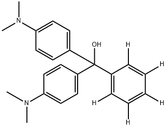 Bis(4-(dimethylamino)phenyl)(phenyl-d5)methanol Structure