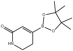 2(1H)-Pyridinone, 5,6-dihydro-4-(4,4,5,5-tetramethyl-1,3,2-dioxaborolan-2-yl)- 구조식 이미지