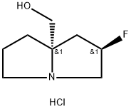 ((2R,7aS)-2-fluorotetrahydro-1H-pyrrolizin-7a(5H)-yl)methanol hydrochloride 구조식 이미지