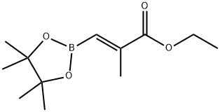 2-Propenoic acid, 2-methyl-3-(4,4,5,5-tetramethyl-1,3,2-dioxaborolan-2-yl)-, ethyl ester, (2E)- Structure