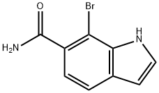 1H-Indole-6-carboxamide, 7-bromo- Structure