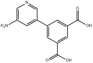 5-(5-aminopyridin-3-yl)isophthalic acid Structure