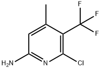 2-Pyridinamine, 6-chloro-4-methyl-5-(trifluoromethyl)- Structure