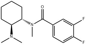 Benzamide, N-[(1S,2S)-2-(dimethylamino)cyclohexyl]-3,4-difluoro-N-methyl- Structure