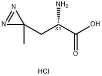 3H-Diazirine-3-propanoic acid, α-amino-3-methyl-, hydrochloride (1:1), (αS)- Structure