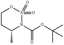 1,2,3-Oxathiazine-3(4H)-carboxylic acid, dihydro-4-methyl-, 1,1-dimethylethyl ester, 2,2-dioxide, (4R)- Structure