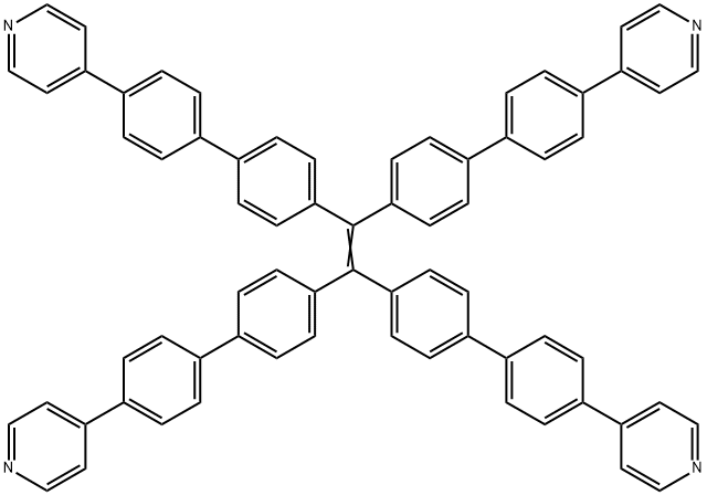 1,1,2,2-tetrakis(4'-(pyridin-4-yl)-[1,1'-biphenyl]-4-yl)ethene Structure