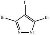 1H-Pyrazole, 3,5-dibromo-4-fluoro- Structure