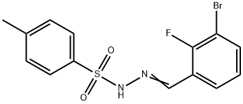 N'-(3-bromo-2-fluorobenzylidene)-4-methylbenzenesulfonohydrazide 구조식 이미지