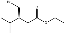 Pentanoic acid, 3-(bromomethyl)-4-methyl-, ethyl ester, (3S)- 구조식 이미지