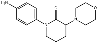 2-Piperidinone, 1-(4-aminophenyl)-3-(4-morpholinyl)- 구조식 이미지