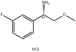 (S)-1-(3-Fluorophenyl)-2-methoxyethanamine hydrochloride Structure