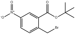 Benzoic acid, 2-(bromomethyl)-5-nitro-, 1,1-dimethylethyl ester Structure