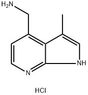 (3-Methyl-1H-pyrrolo[2,3-b]pyridin-4-yl)methanamine hydrochloride Structure