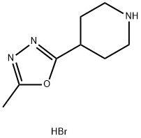 2-Methyl-5-(piperidin-4-yl)-1,3,4-oxadiazole hydrobromide Structure