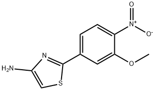 4-Thiazolamine, 2-(3-methoxy-4-nitrophenyl)- Structure