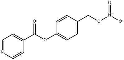 4-Pyridinecarboxylic acid, 4-[(nitrooxy)methyl]phenyl ester Structure
