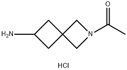 Ethanone, 1-(6-amino-2-azaspiro[3.3]hept-2-yl)-, hydrochloride (1:1) Structure