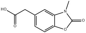 5-Benzoxazoleacetic acid, 2,3-dihydro-3-methyl-2-oxo- Structure