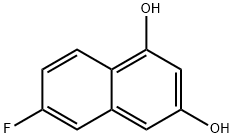 1,3-Naphthalenediol, 6-fluoro- Structure