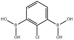 Boronic acid, B,B'-(2-chloro-1,3-phenylene)bis- Structure