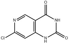 Pyrido[4,3-d]pyrimidine-2,4(1H,3H)-dione, 7-chloro- Structure