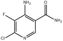 3-Pyridinecarboxamide, 4-amino-6-chloro-5-fluoro- Structure