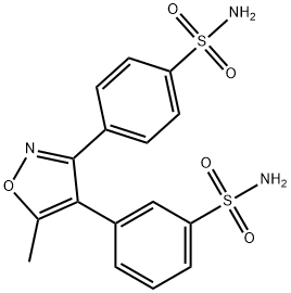 Benzenesulfonamide, 3-[3-[4-(aminosulfonyl)phenyl]-5-methyl-4-isoxazolyl]- Structure