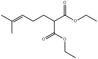 Propanedioic acid, 2-(4-methyl-3-penten-1-yl)-, 1,3-diethyl ester Structure