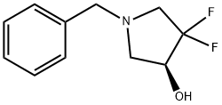 (S)-1-benzyl-4,4-difluoropyrrolidin-3-ol 구조식 이미지