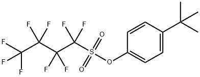 1-Butanesulfonic acid, 1,1,2,2,3,3,4,4,4-nonafluoro-, 4-(1,1-dimethylethyl)phenyl ester 구조식 이미지