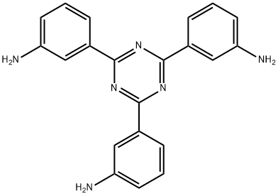 3,3',3"-(1,3,5-triazine-2,4,6-triyl)trianiline Structure