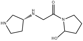 Ethanone, 1-(2-hydroxy-1-pyrrolidinyl)-2-[(3R)-3-pyrrolidinylamino]- Structure