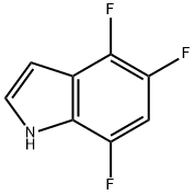 1H-Indole, 4,5,7-trifluoro- Structure