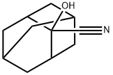 Tricyclo[3.3.1.13,7]decane-2-carbonitrile, 2-hydroxy- Structure