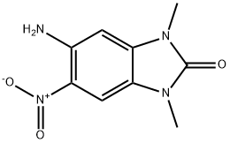 2H-Benzimidazol-2-one, 5-amino-1,3-dihydro-1,3-dimethyl-6-nitro- Structure