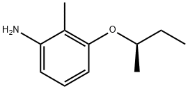 Benzenamine, 2-methyl-3-[(1R)-1-methylpropoxy]- Structure