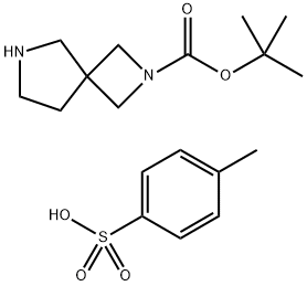 2,6-Diaza-spiro[3.4]octane-2-carboxylic acid tert-butyl ester tosylate Structure