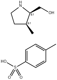 cis-(3-Methyl-pyrrolidin-2-yl)-methanol tosylate Structure