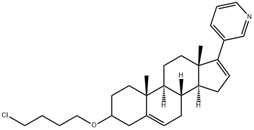 Pyridine, 3-[3-(4-chlorobutoxy)androsta-5,16-dien-17-yl]- 구조식 이미지