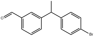 3-(1-(4-bromophenyl)ethyl)benzaldehyde Structure