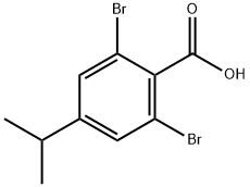 2,6-Dibromo-4-isopropylbenzoic acid 구조식 이미지