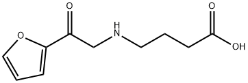 Butanoic acid, 4-[[2-(2-furanyl)-2-oxoethyl]amino]- Structure