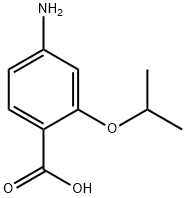 Benzoic acid, 4-amino-2-(1-methylethoxy)- Structure