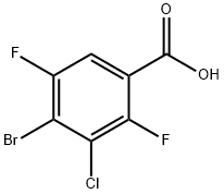 Benzoic acid, 4-bromo-3-chloro-2,5-difluoro- 구조식 이미지