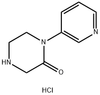 2-Piperazinone, 1-(3-pyridinyl)-, hydrochloride (1:1) Structure